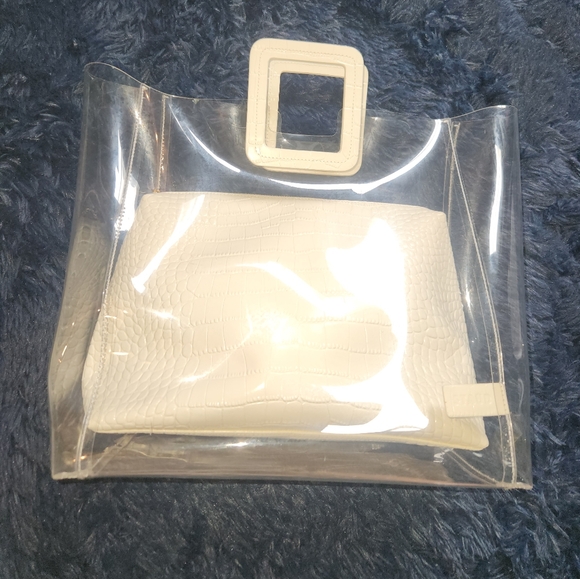 Staud Large Shirley Croc Embossed Leather Bag - Picture 4 of 16